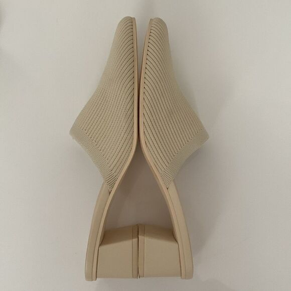 Splendid Cream Slip-On Mules with Textured Design Size 7,5 - Picture 6 of 9